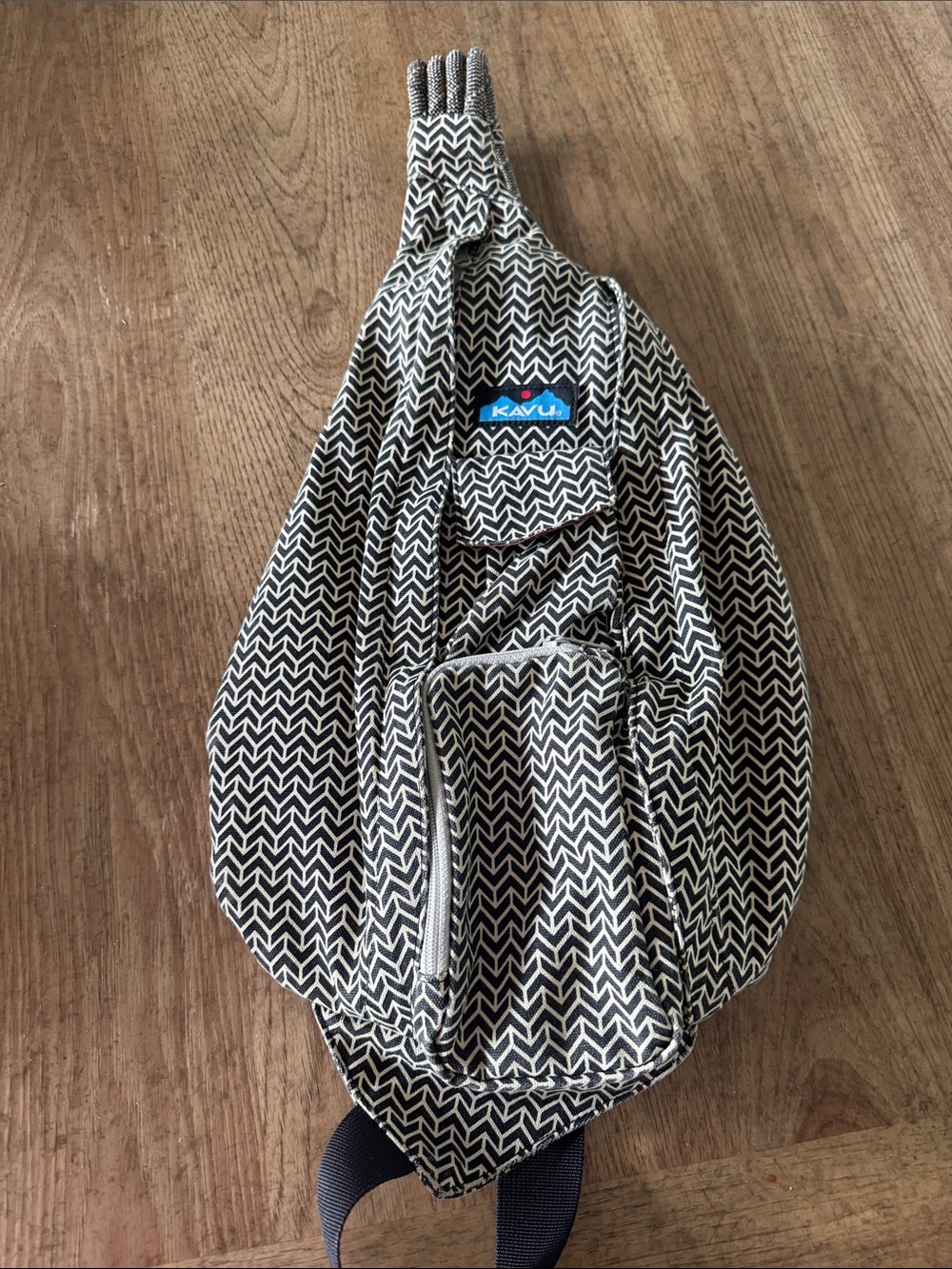 Kavu Black & Cream Chevron Rope Sling